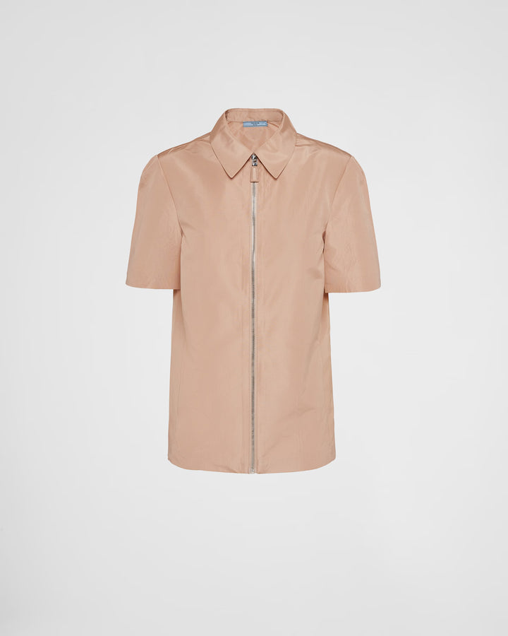 Prada Short-sleeved faille shirt