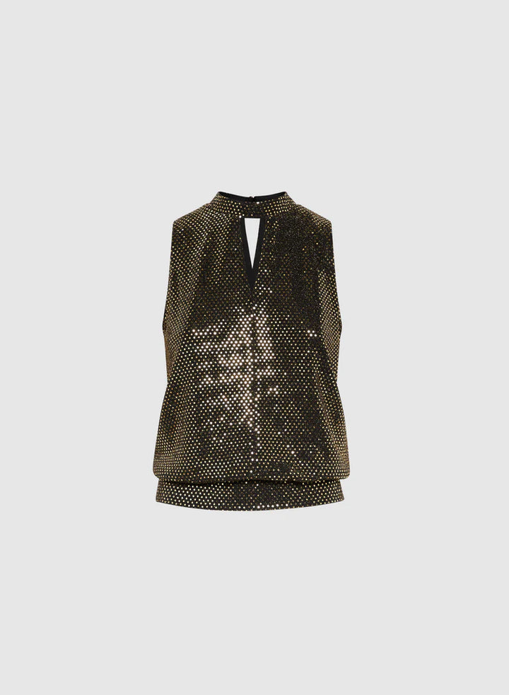 LAURA Sequined Sleeveless Top