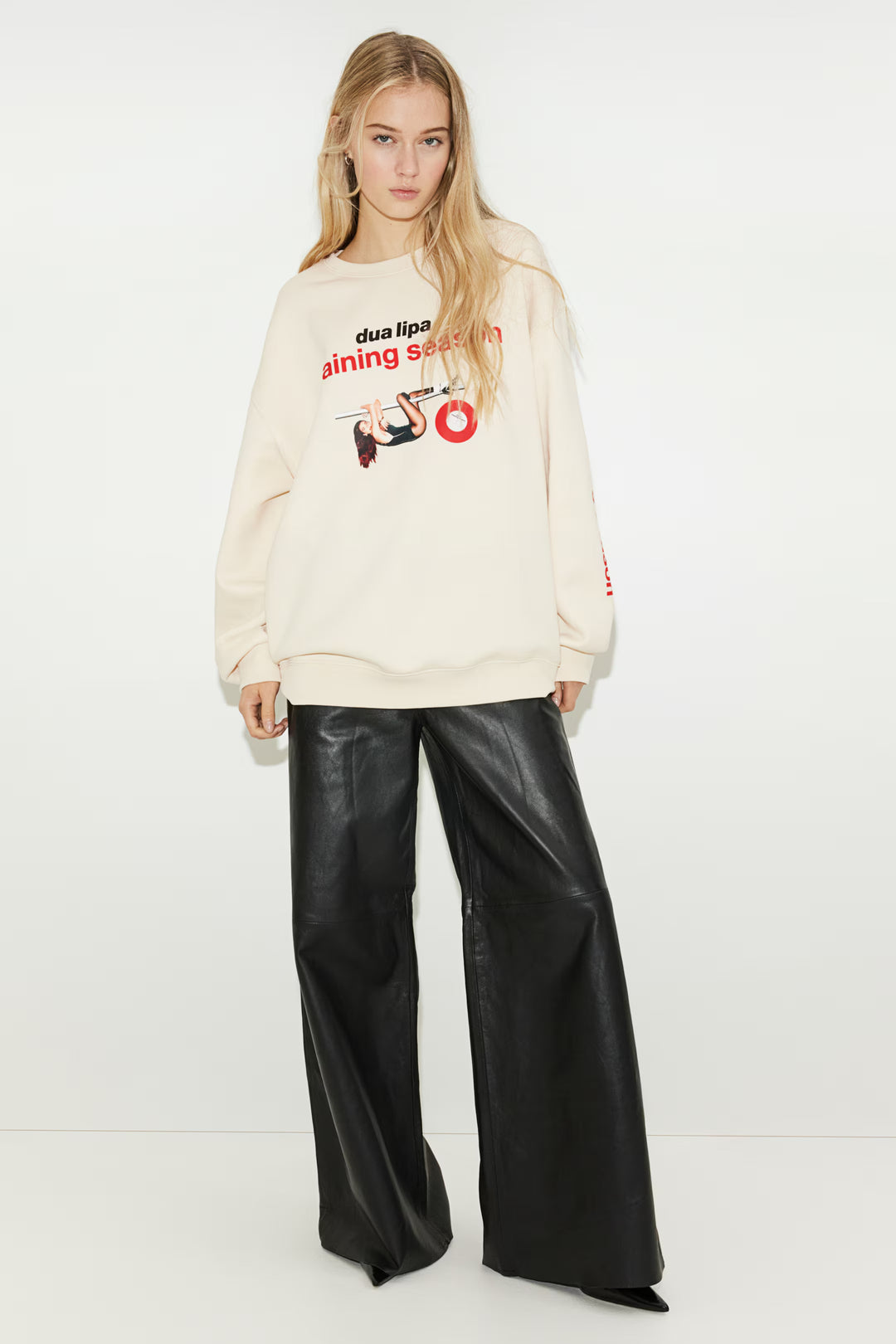 H&M Oversized Printed Sweatshirt