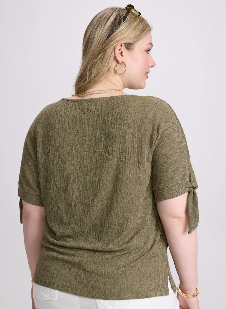 LAURA Tied Sleeves Top