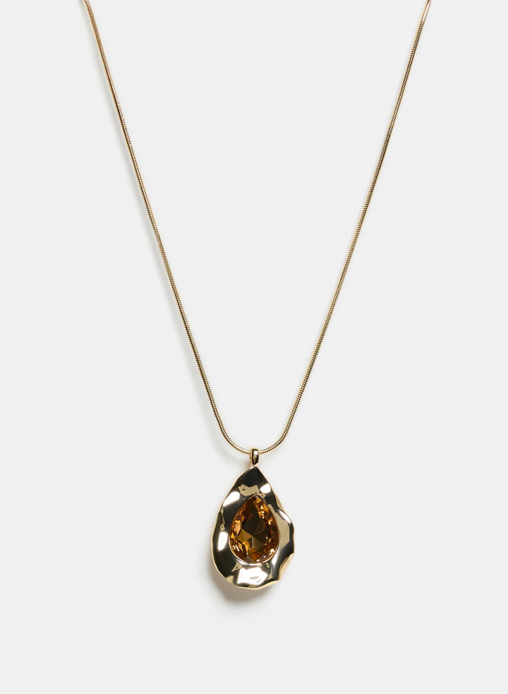 Laura Irregular Teardrop Pendant Necklace