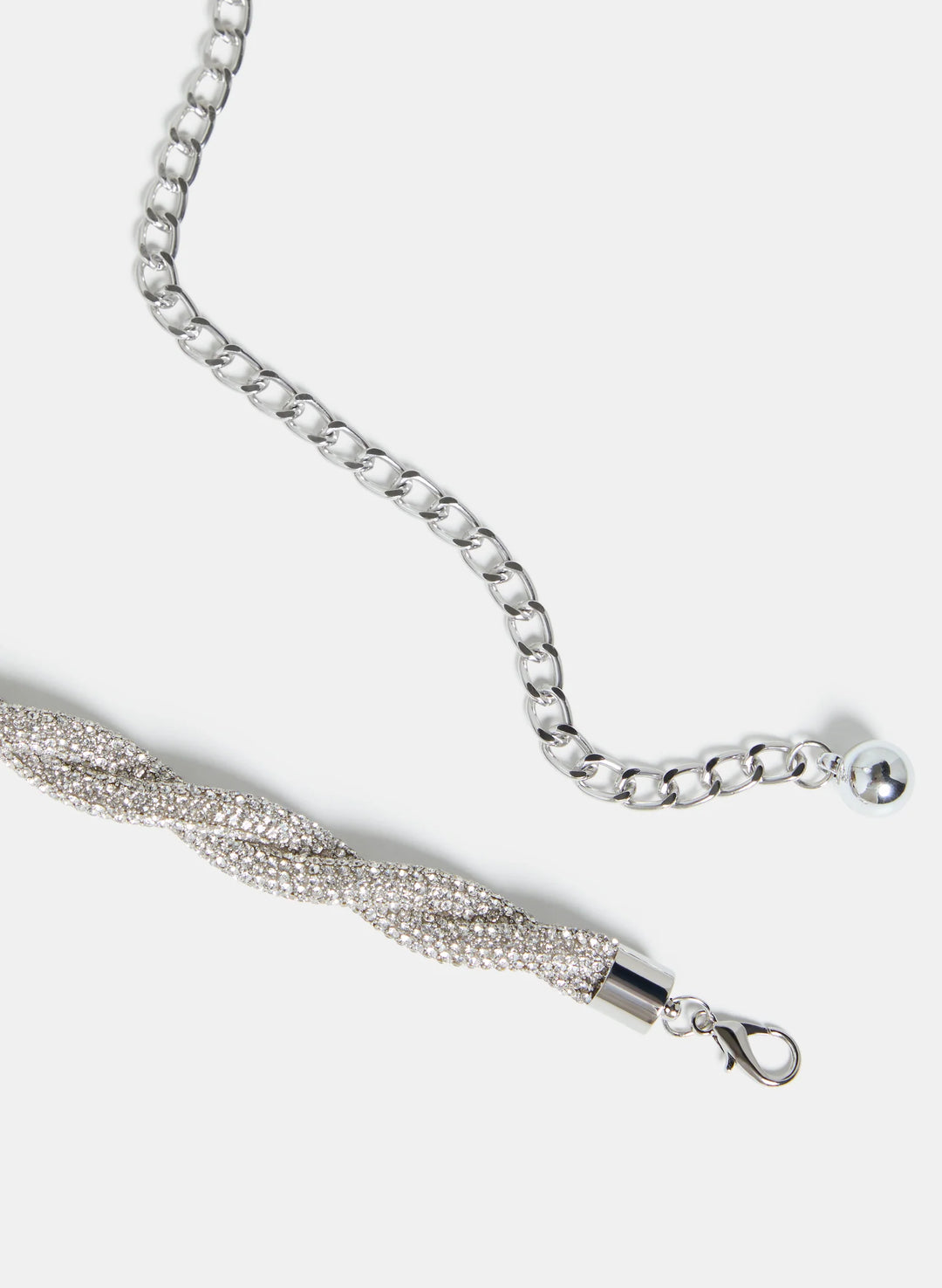 Laura Twisted Crystal Tube Belt
