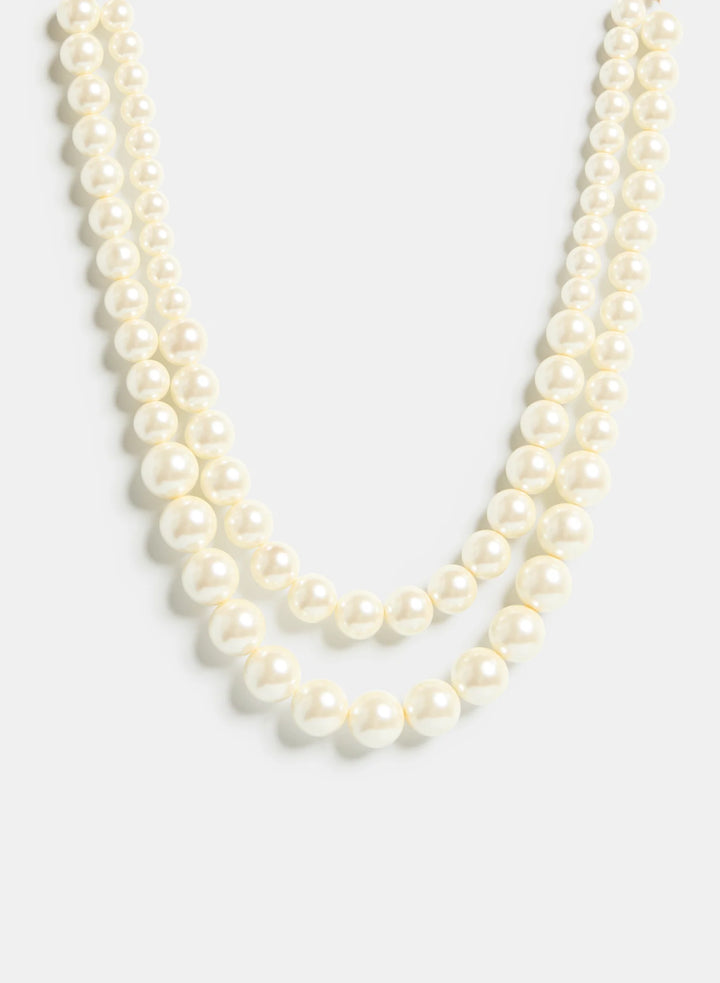 Laura Double Pearl Necklace