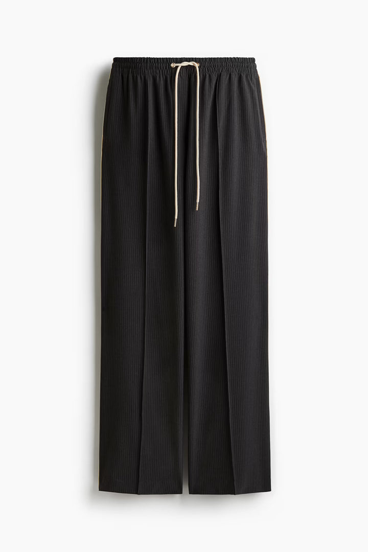 H&M Wide-Leg Twill Pants
