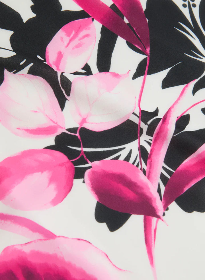 LAURA Floral Placement Print Top
