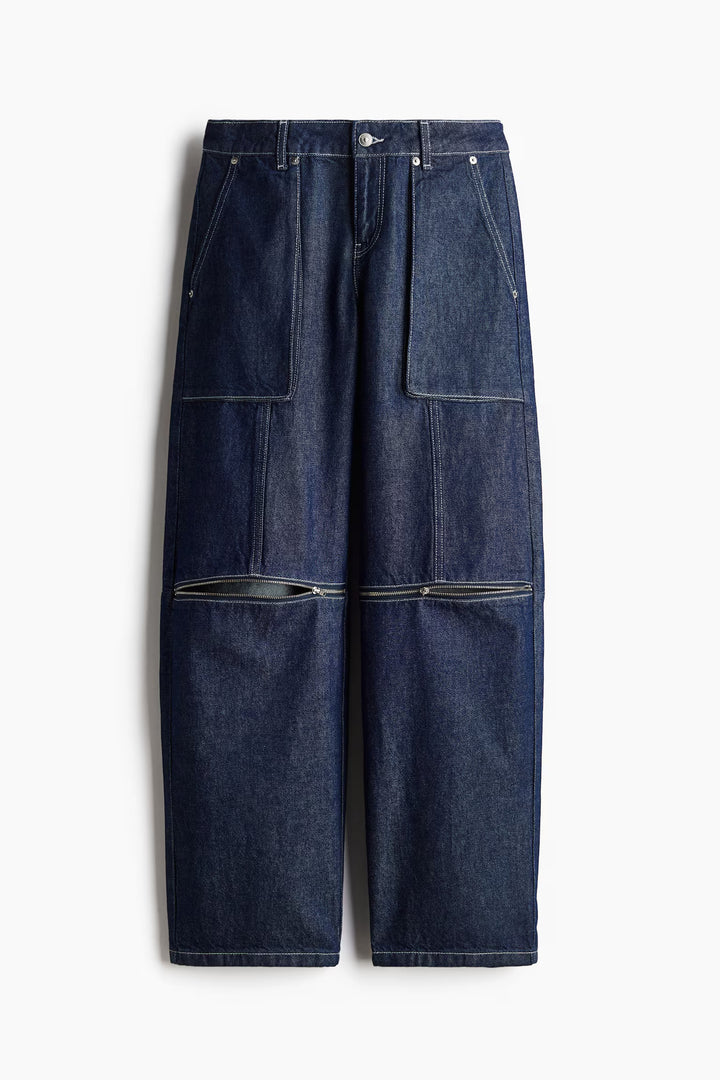 H&M Barrel Low Cargo Jeans