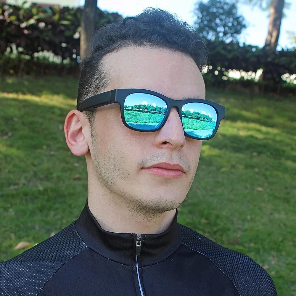 Mesase Unisex Waterproof Smart Sunglasses, Multicolor