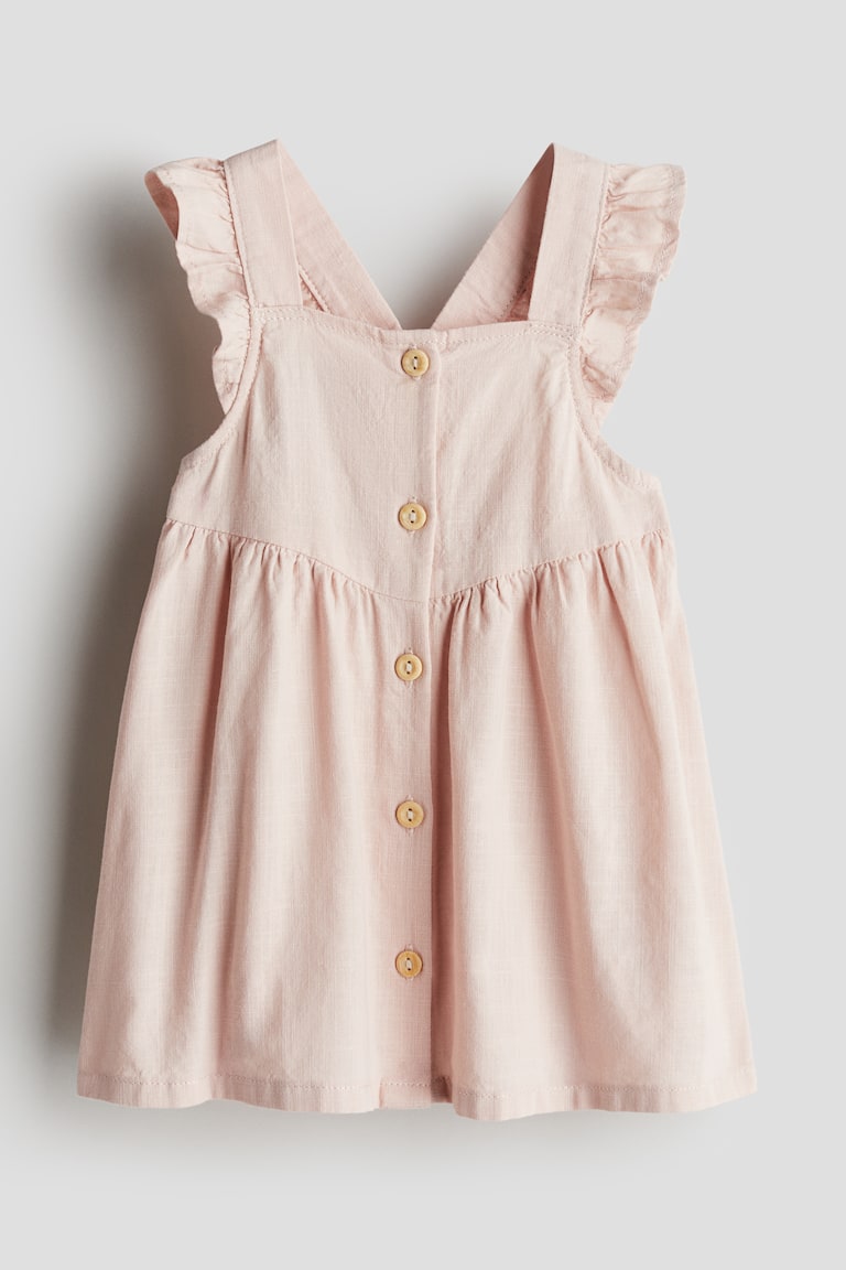 H&M Ruffle-trimmed Cotton Dress