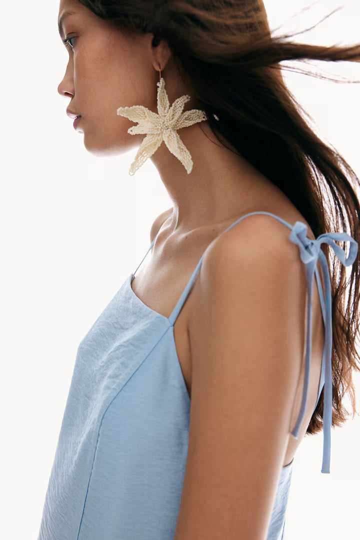 H&M Dress with Tie Shoulder Straps