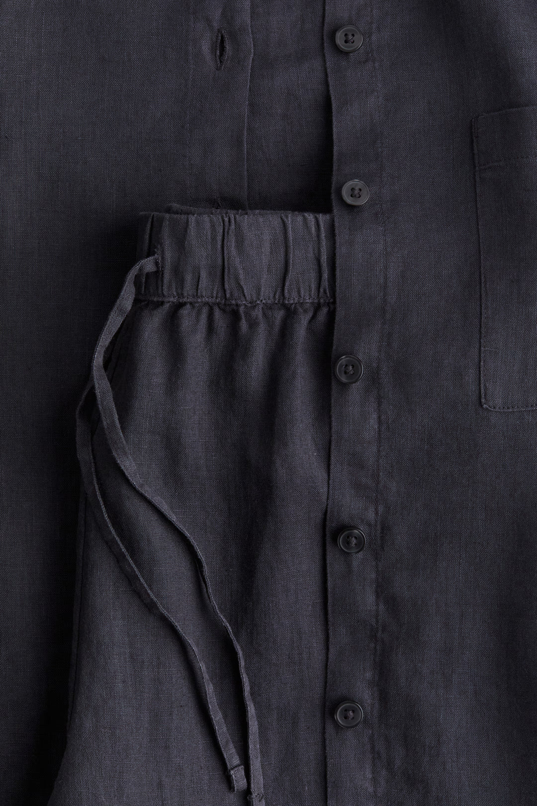 H&M Washed Linen Pajamas