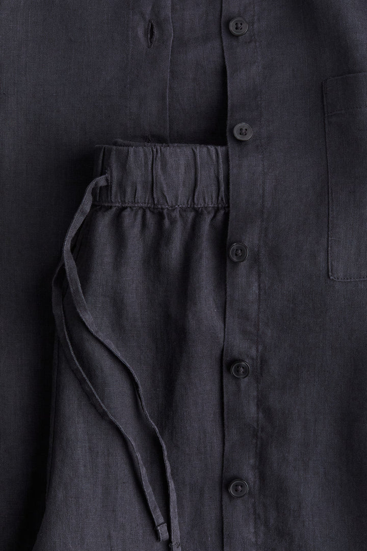 H&M Washed Linen Pajamas