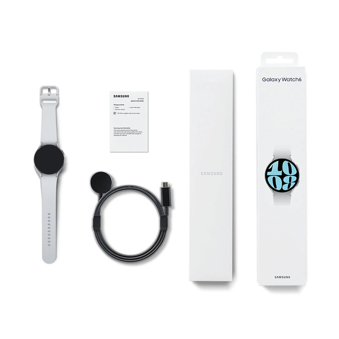 Samsung Galaxy Watch6 Smart Watch, 44mm, Large, Bluetooth, Silver