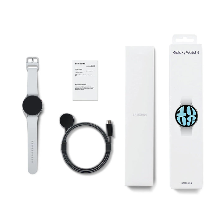 Samsung Galaxy Watch6 Smart Watch, 44mm, Large, Bluetooth, Silver