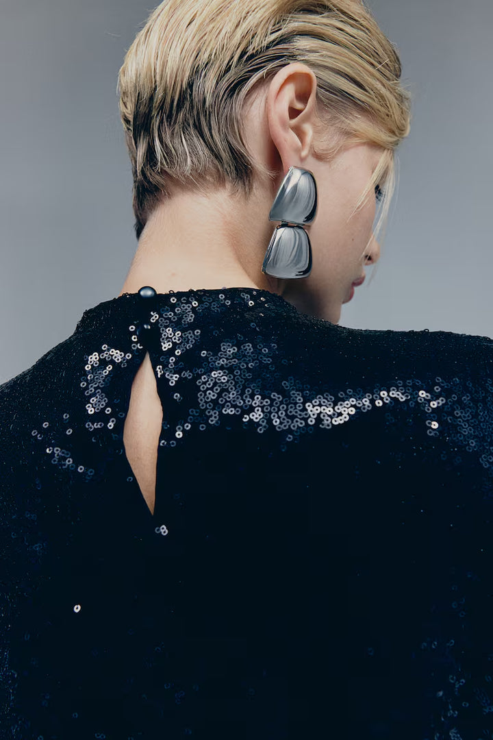 H&M SEQUINED TOP