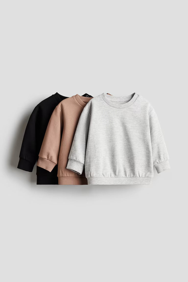 H&M  3-pack Cotton Sweatshirts