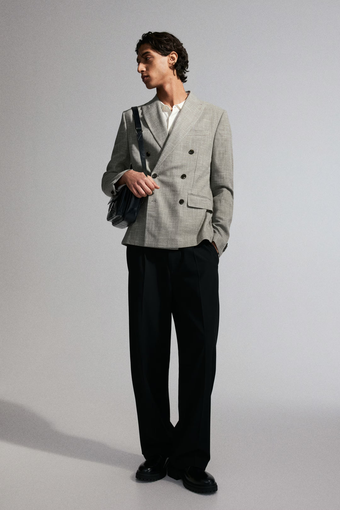 H&M Regular Fit Double-Breasted Jacket