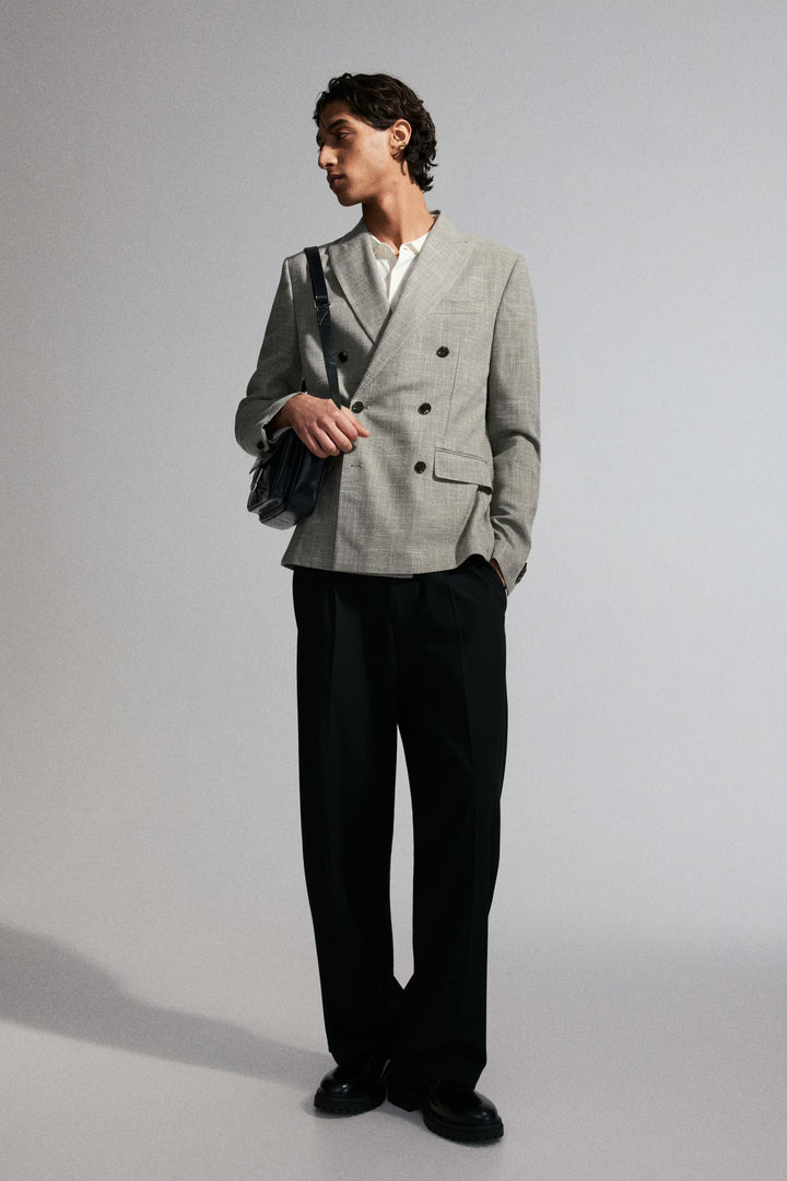 H&M Regular Fit Double-Breasted Jacket