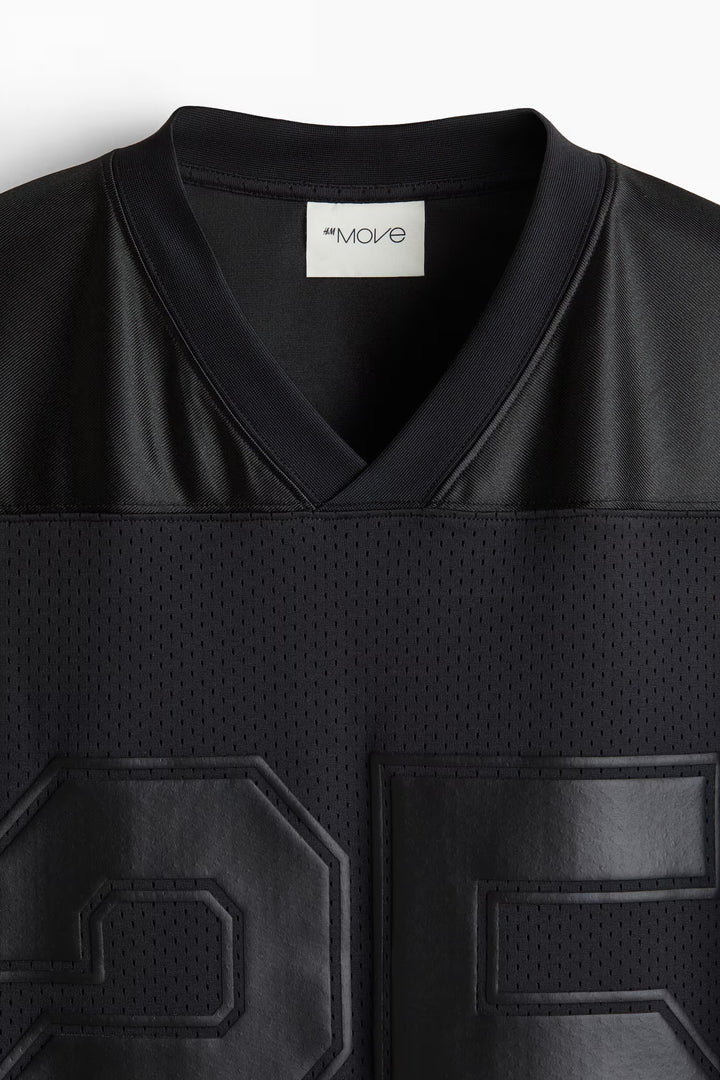 H&M Loose-Fit Printed Sports Shirt with DryMove™