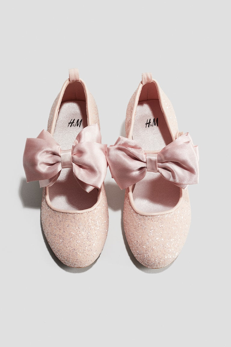 H&M Bow-Detail Ballet Shoes