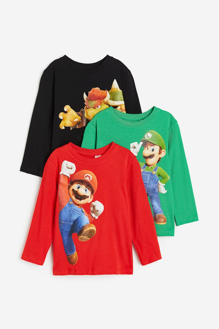 H&M 3-pack Long-sleeved T-shirts