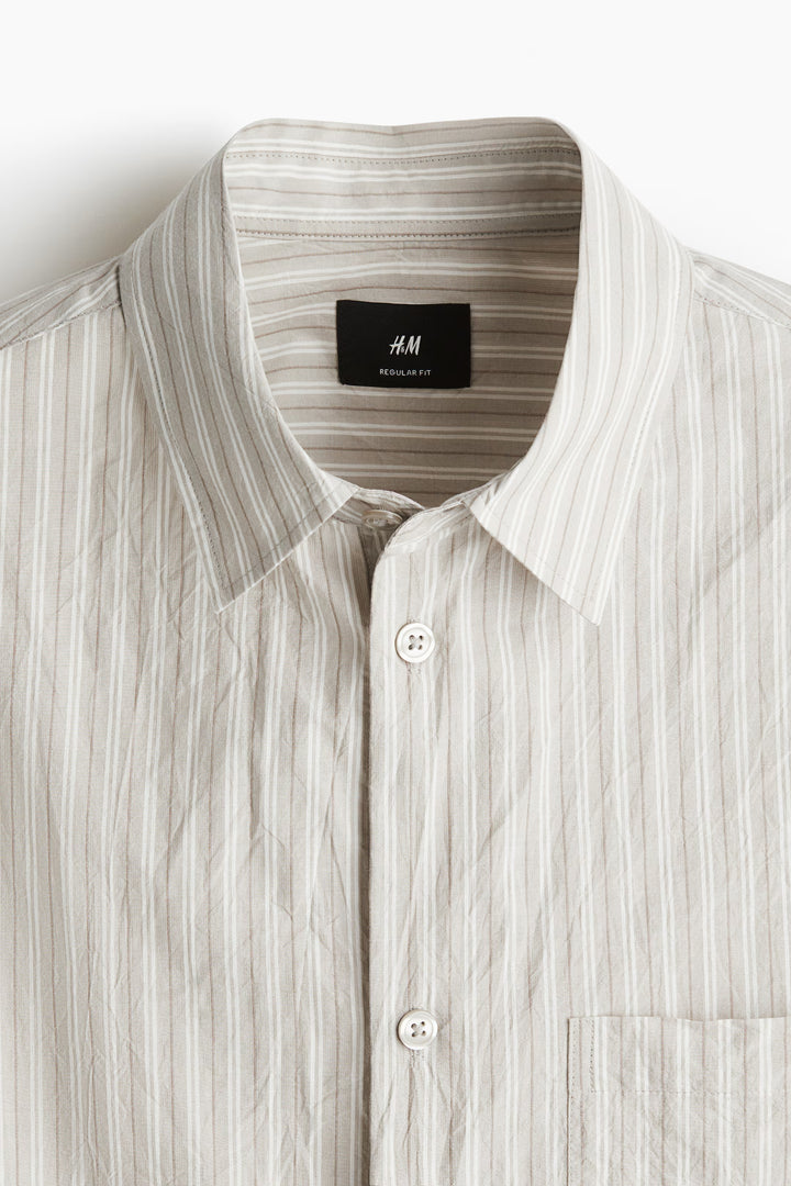 H&M Regular-Fit Short-Sleeved Shirt