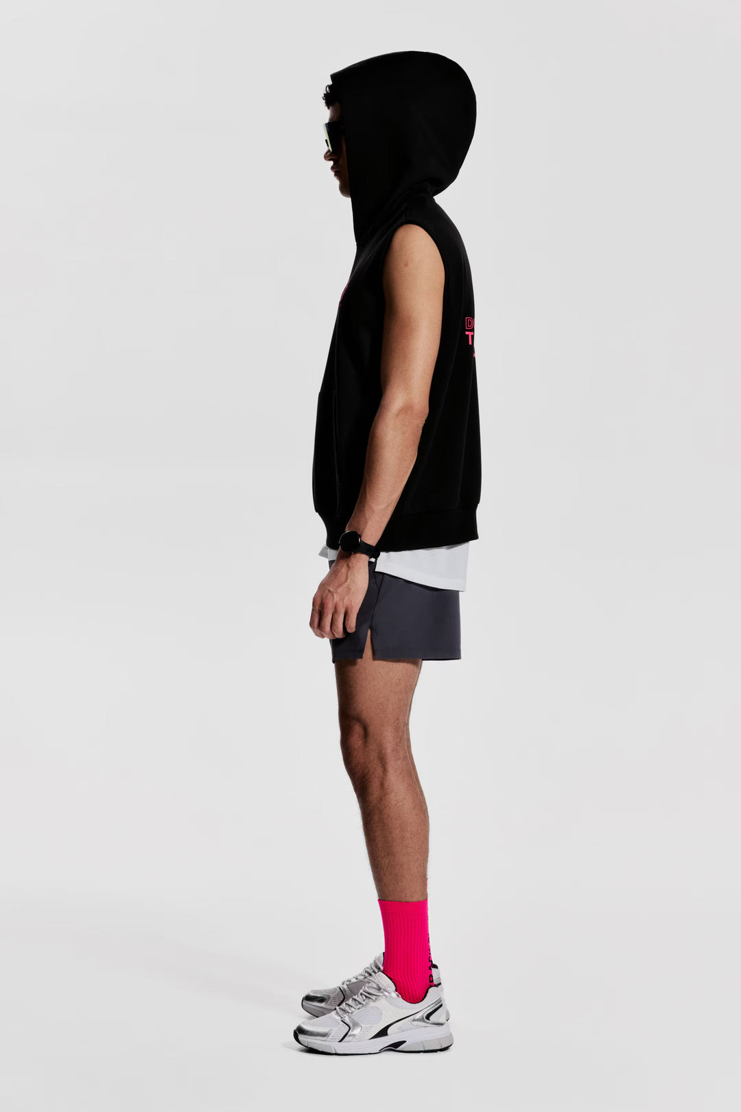 H&M Loose-Fit Sleeveless Sports Hoodie with DryMove™
