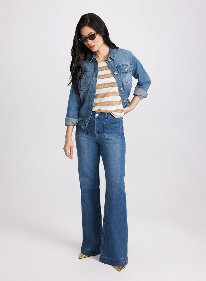 LAURA Button-Down Denim Jacket