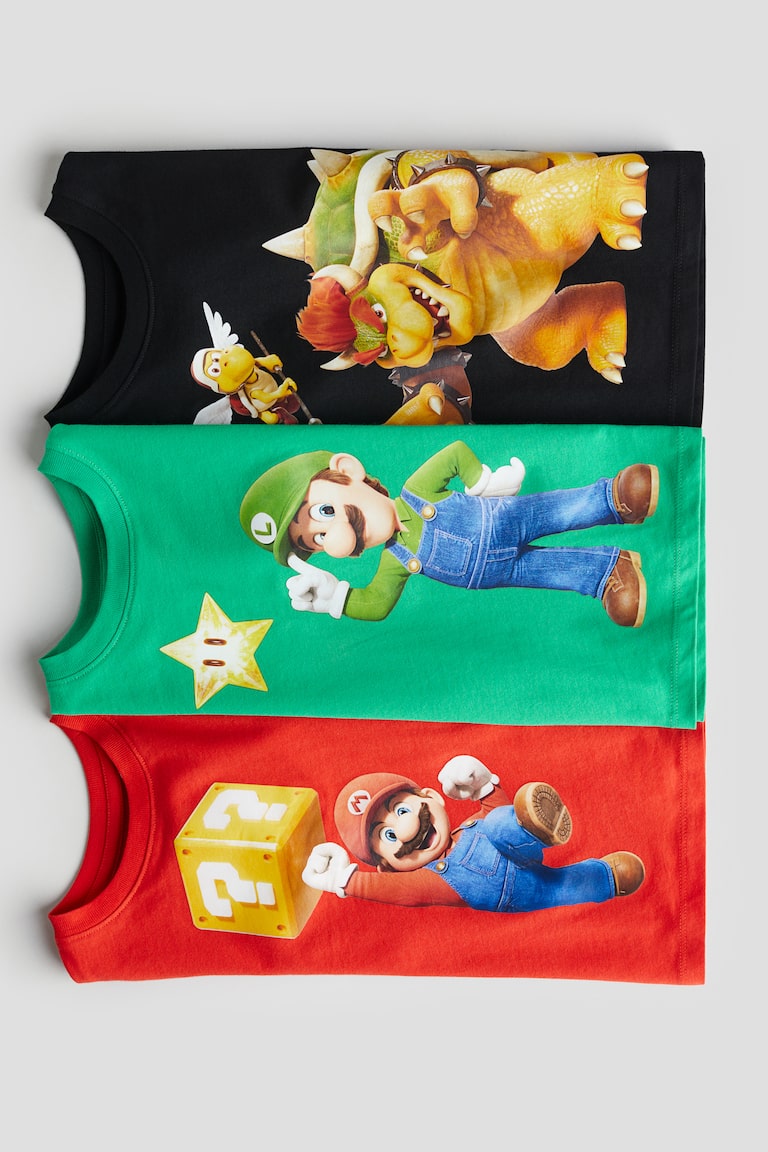 H&M 3-pack Printed T-shirts