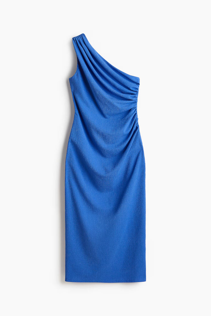 H&M Draped One-Shoulder Dress
