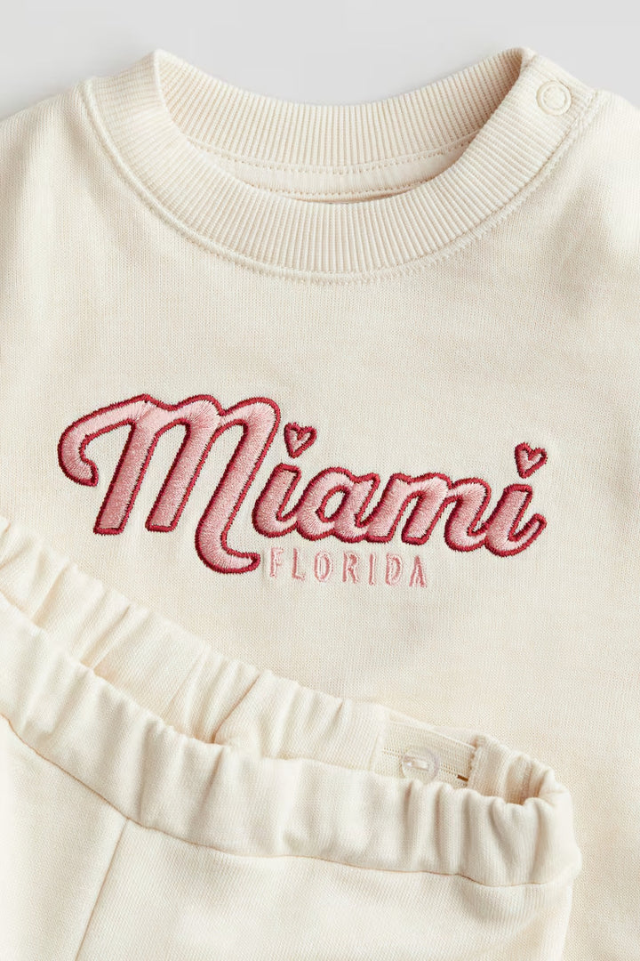 H&M 2-piece Set with Text Motif