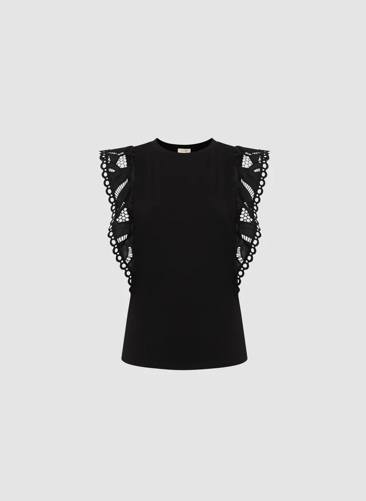 LAURA Crochet Cap Sleeve Top