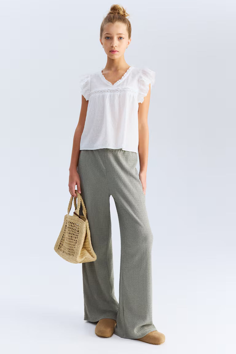 H&M Textured Jersey Pants