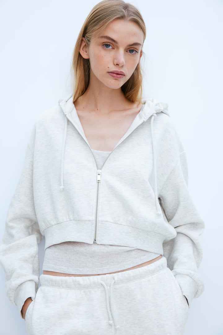 H&M Short Hooded Sweatshirt Jacket