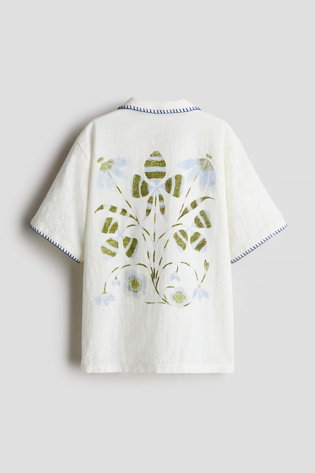 H&M Cotton Resort Shirt with Motif