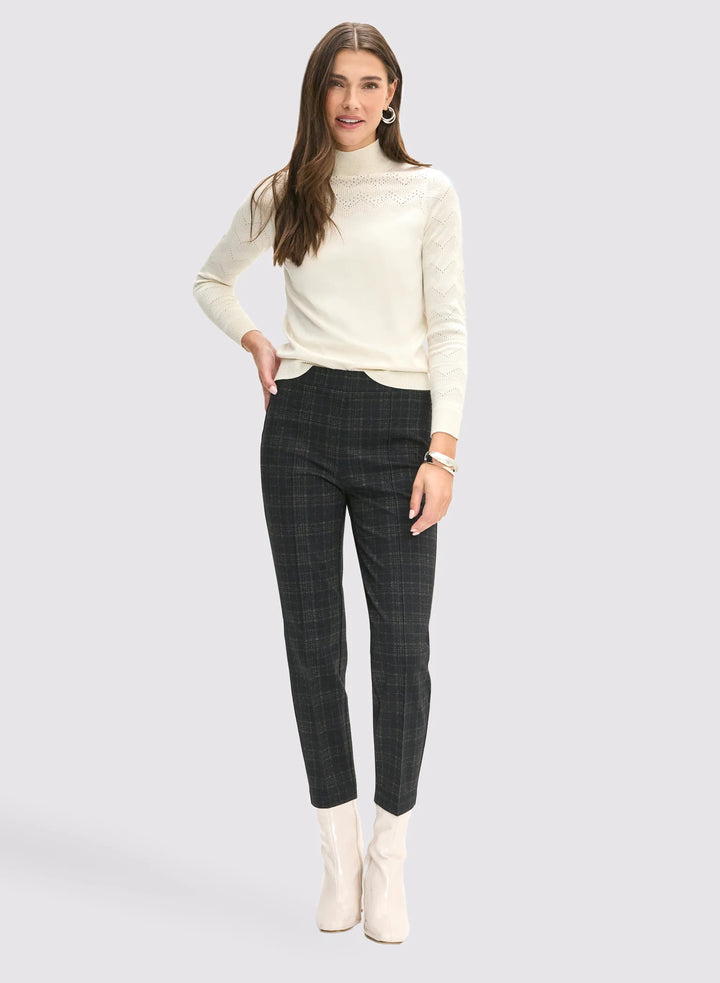 LAURA Sofia Plaid Print Pants - Short