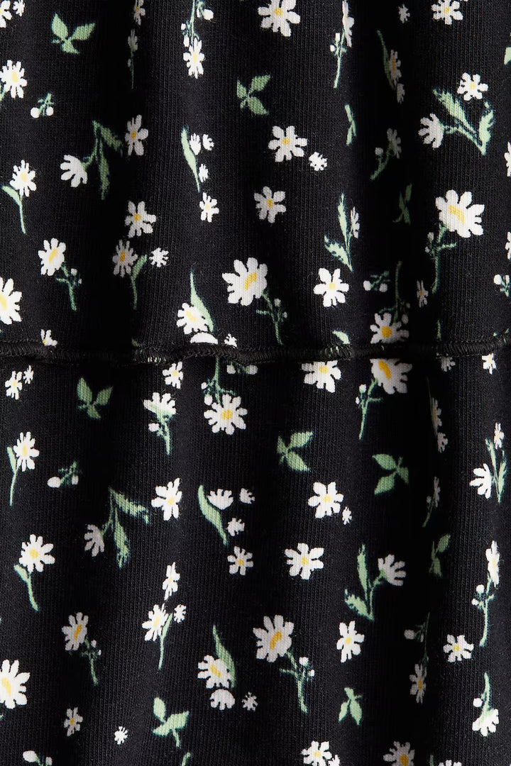H&M Foldover-Waist Tiered Skirt