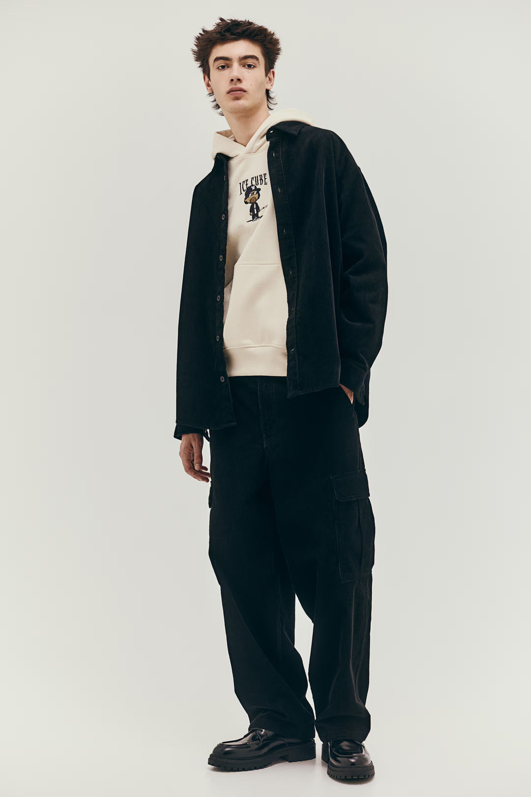 H&M Oversized Fit Printed Hoodie