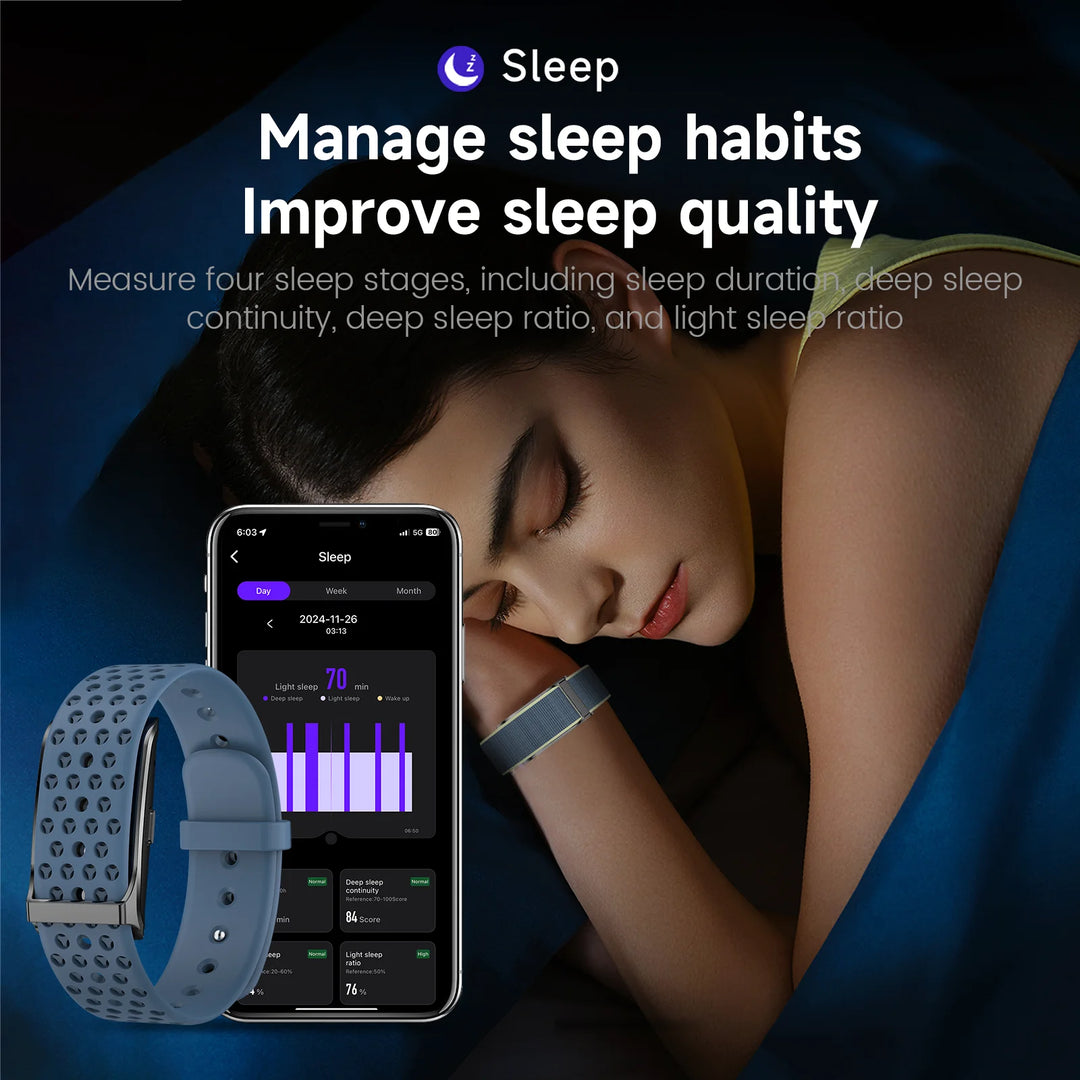 VIYIWOK Smart Health Wristband, Wearable Activity & Fitness Tracker, 120+ Sports Modes, All-Day Continuous Monitoring, Heart Rate Tracking, Improve Sleep, Stress, Wellness, 2 Pack Bands, with Free APP