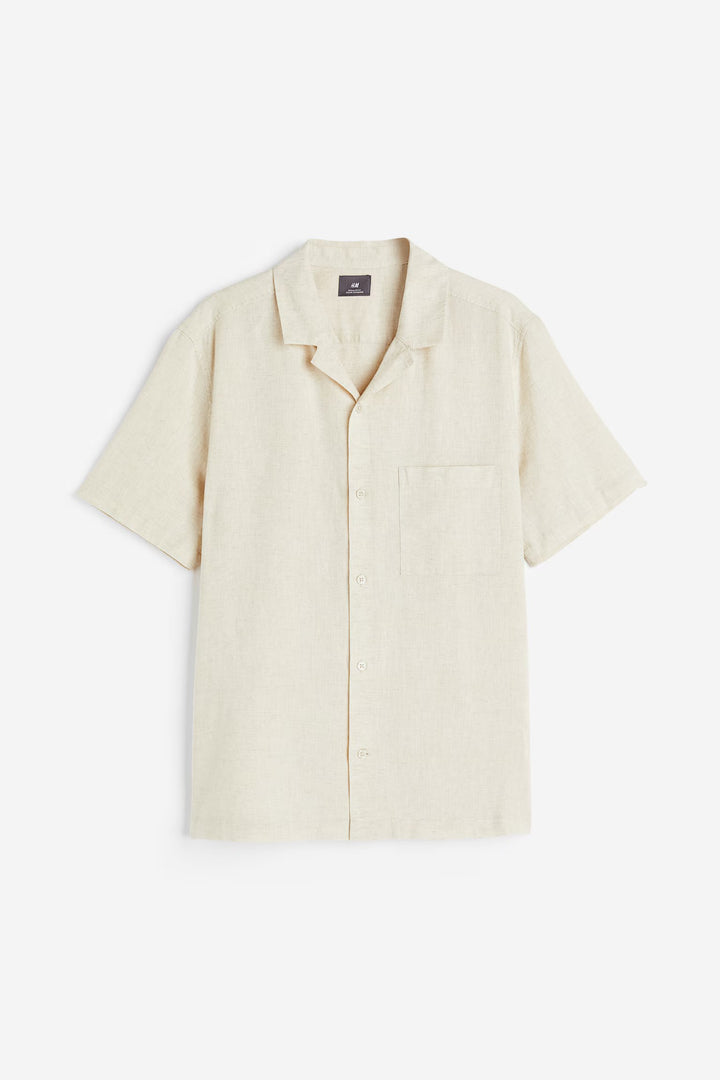 H&M Regular Fit Linen-blend Shirt