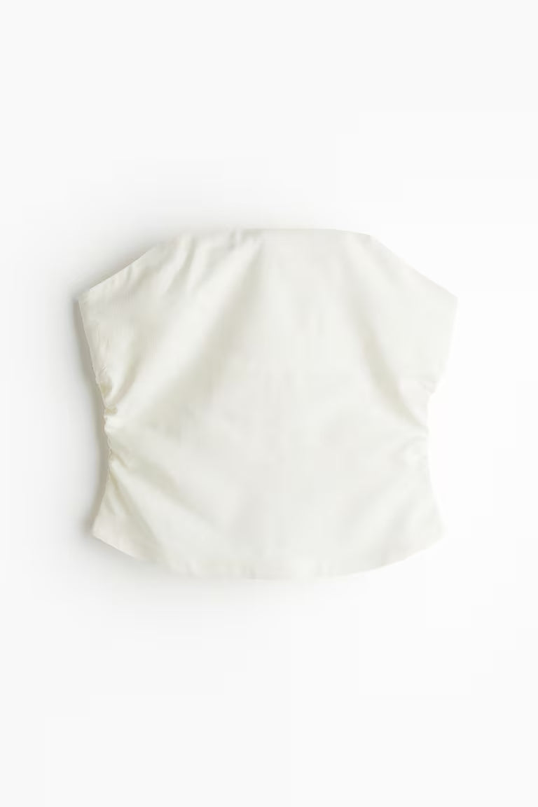 H&M GATHERED CORSET-STYLE TOP