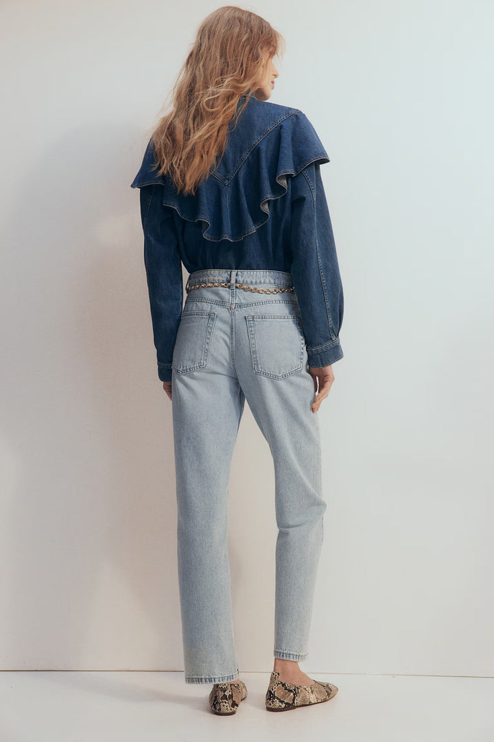 H&M Straight High Ankle Jeans