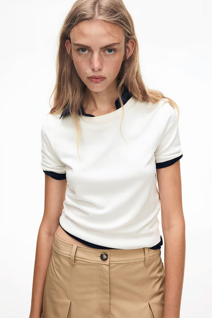 H&M  Fine-Knit T-Shirt