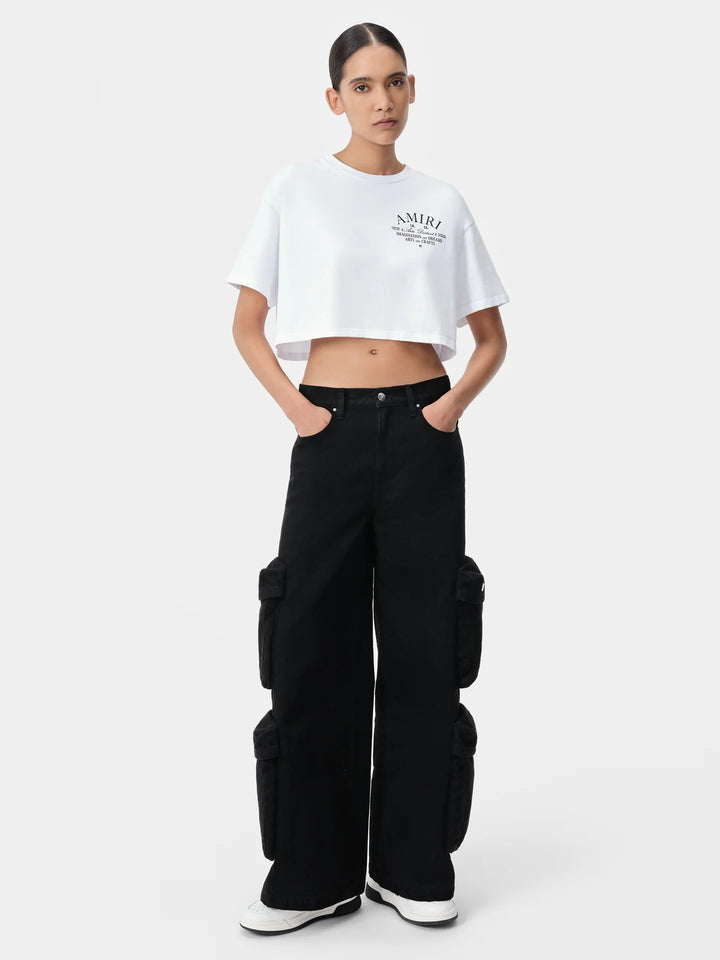 AMIRI WOMEN'S ARTS DISTRICT CROPPED TEE