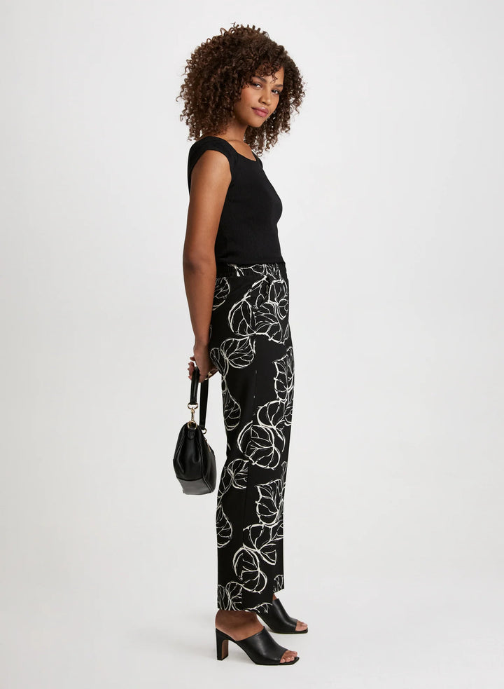 LAURA Wide-Leg Crepe Pants