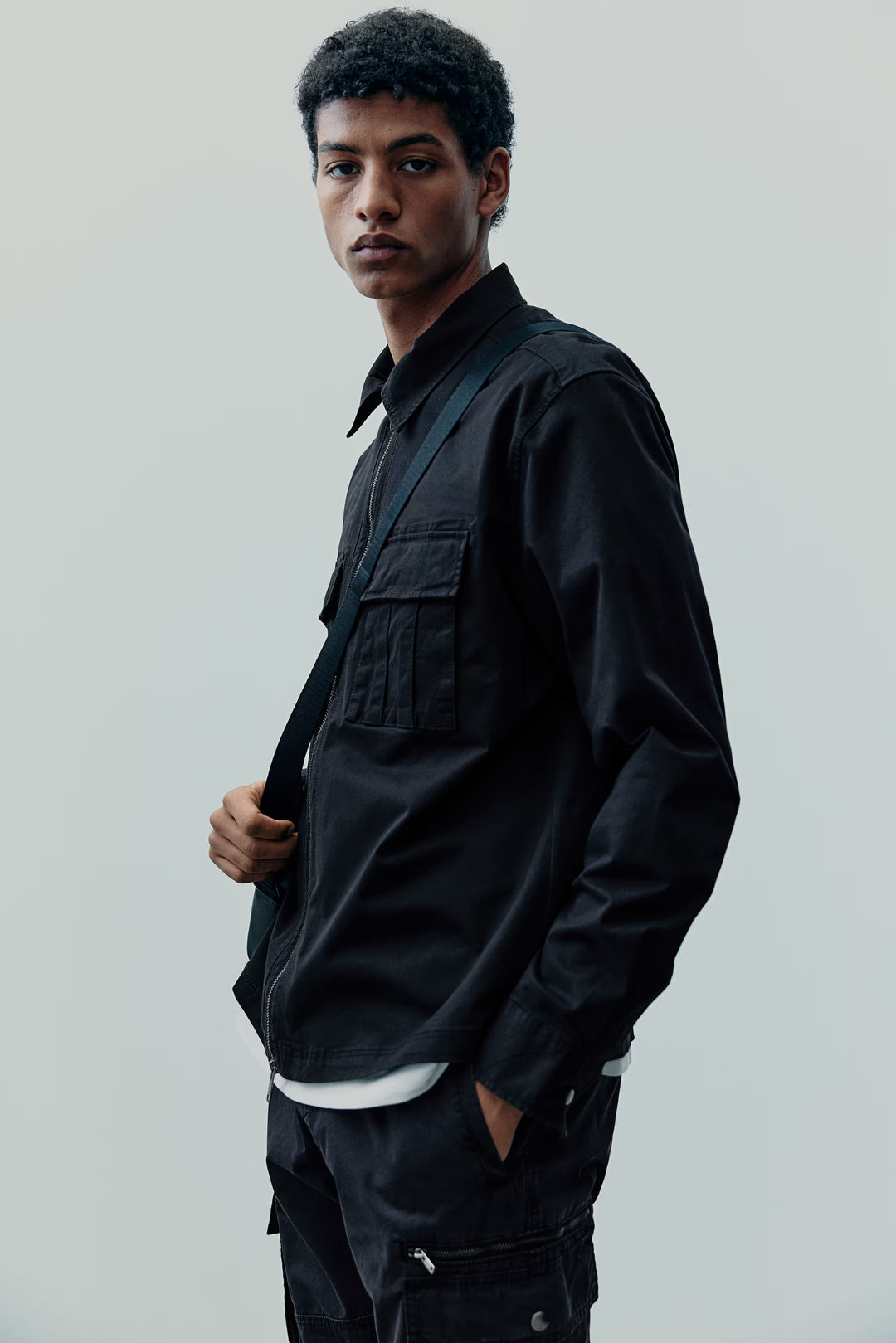 H&M Regular-Fit Twill Overshirt