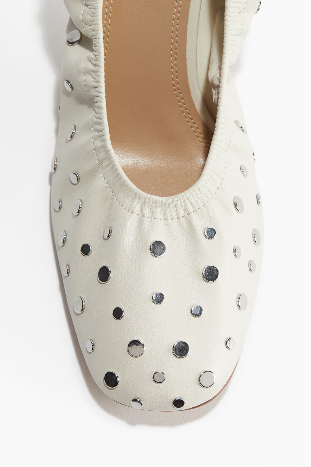 H&M Studded Ballet-Style Pumps