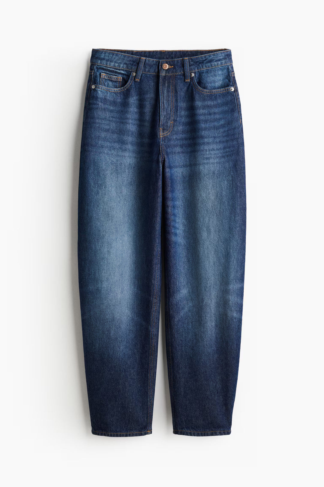 H&M High Rise Barrel Leg Jeans