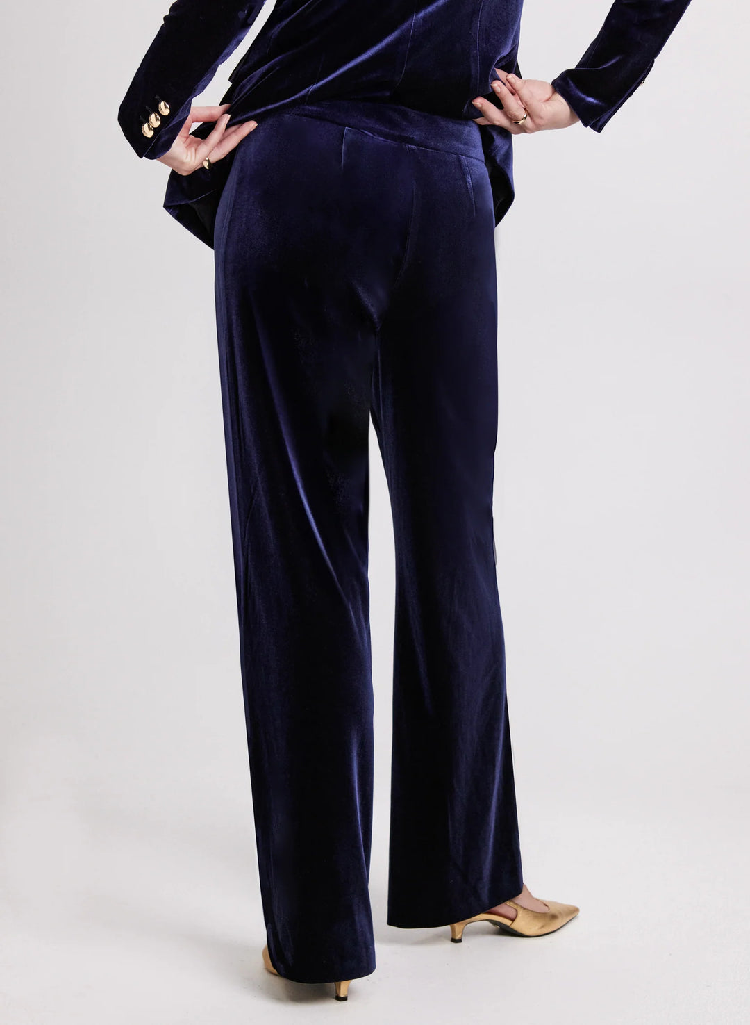 LAURA Olivia Velvet Wide Leg Pants - Regular