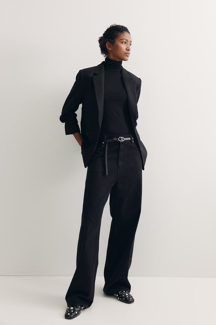 H&M Gathered-sleeve Jacket