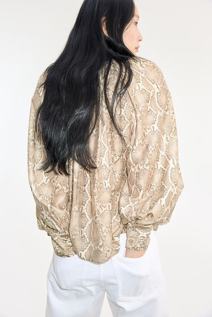 H&M Tie-Neck Blouse